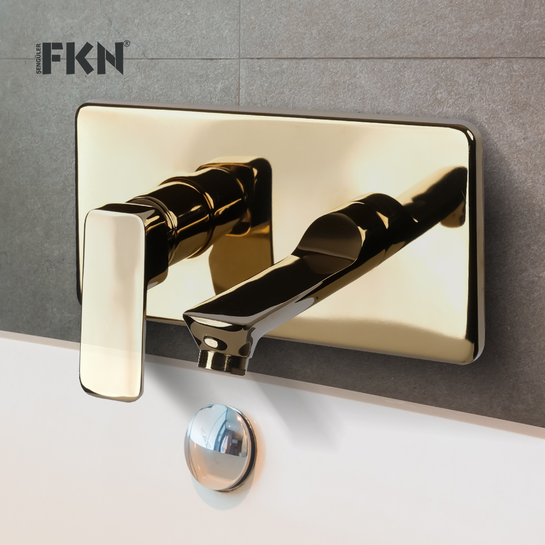 FKN Ankastre Dikdörtgen Altın Lavabo Bataryası,Materyal Materyal = %100 Pirinç Kolay temizlenebilir. Soğuk su ve sıcak su kontrollüdür. 5 Yıl Garantilidir. Sıva altı ve sıva üstü grubu birliktedir. MADE IN TURKEY