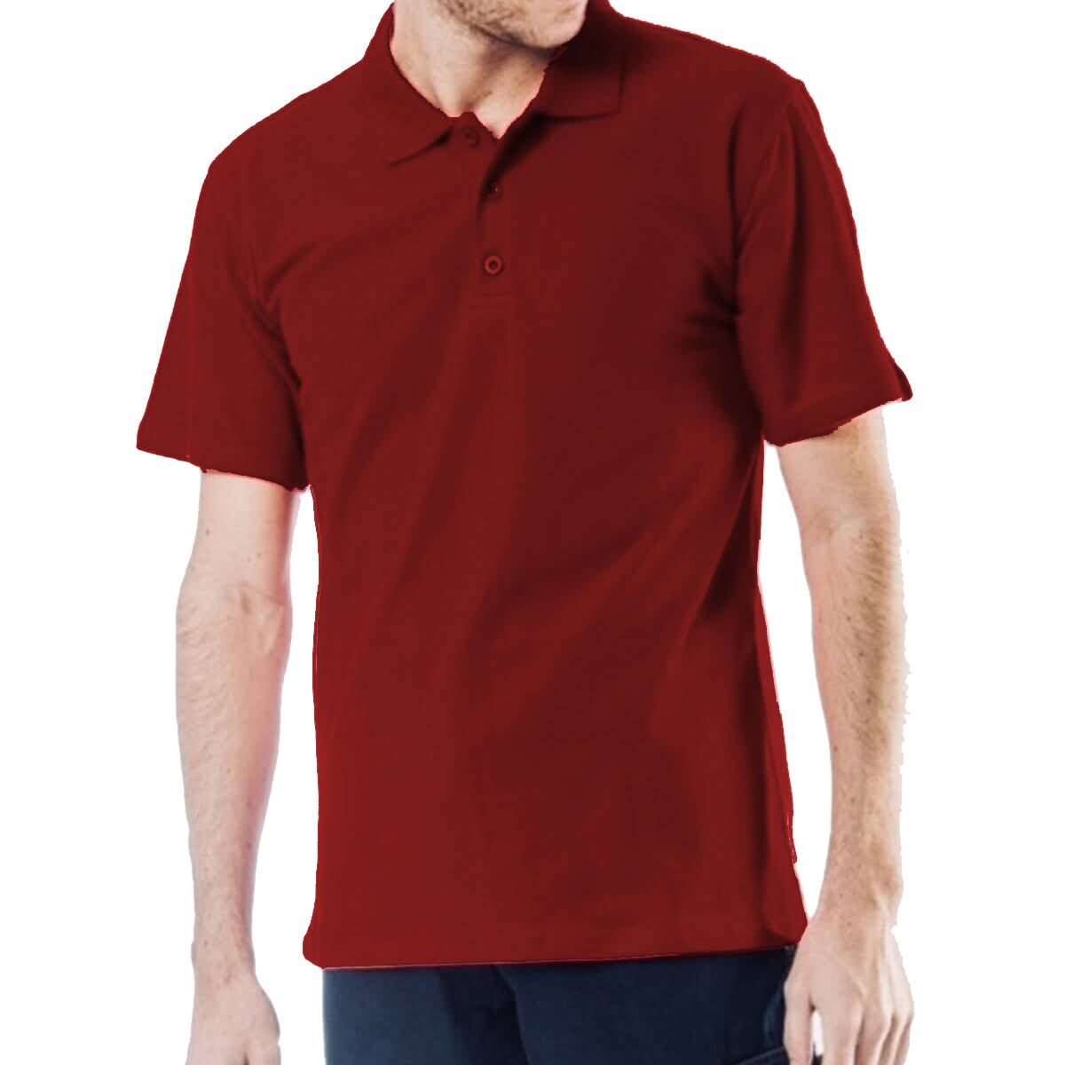 Polo Yaka Tişört Kısa Kollu Personel giyim üç düğmeli opened pike iplikten üretilmiş lakost üst giyim