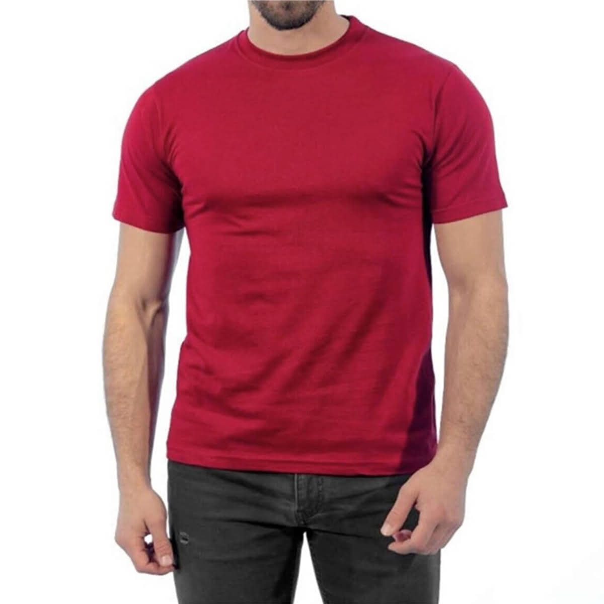 Yuvarlak Yakalı Kısa Kollu Basic baskıya ve nakışa uygun pamuk 1 .kalite geniş kalıp iş güvenliği tişörtü
