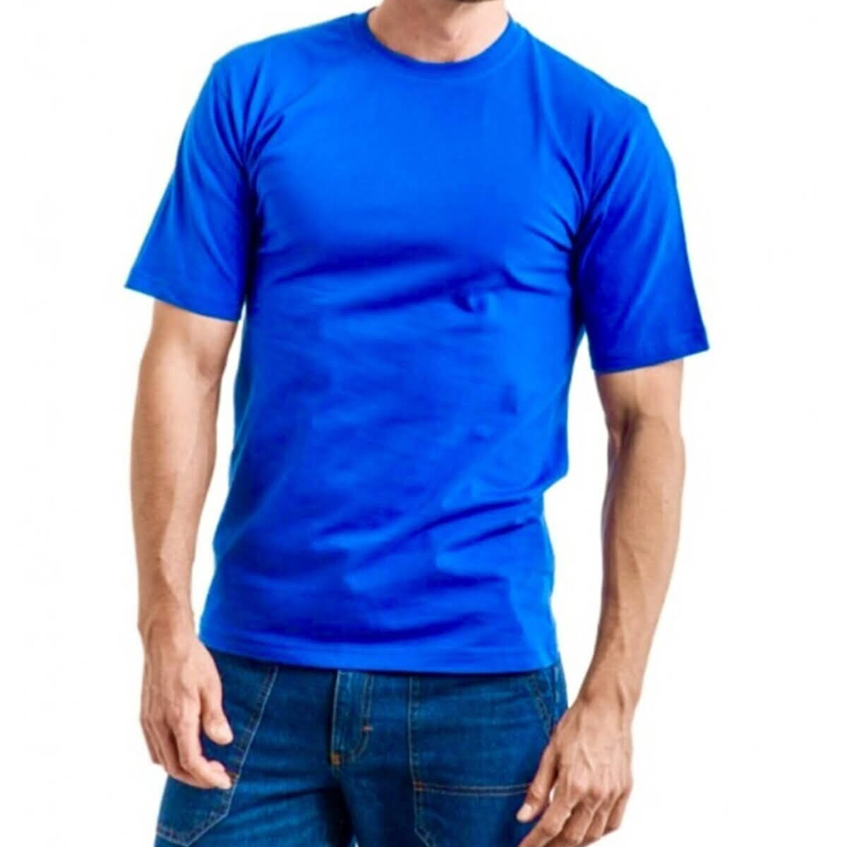 Yuvarlak Yakalı Kısa Kollu Basic baskıya ve nakışa uygun pamuk 1 .kalite geniş kalıp iş güvenliği tişörtü