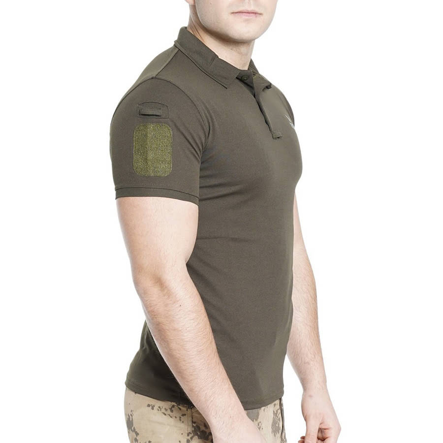 Vogel Tactical Polo Yakalı Haki Tşört  dar kesim polyester kumaştan üretilmiştir